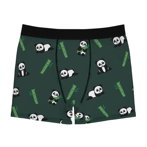 Panda-Mens-Boxer-Briefs-Dark-Green-Product-Front-View