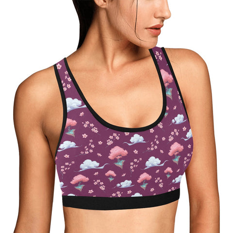 Sakura-Tree-Womens-Bralette-Dark-Purple-Model-Side-View