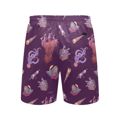 Shiver-Me-Timbers-Men's-Swim-Trunks-Plum-Back-View
