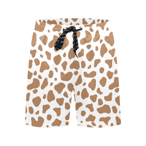 100%-Grass-Fed-Men's-Swim-Trunks-Brown-Front-View