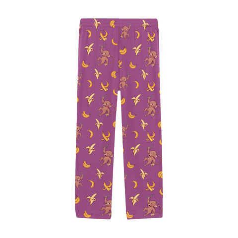 Baby-Monkey-Mens-Pajama-Magenta-Front-View
