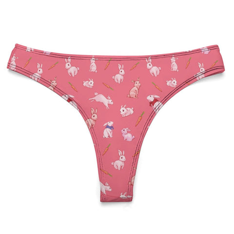 Bunny-Womens-Thong-Coral-Product-Front-View