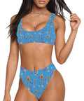 Summer-Garden-Womens-Bikini-Set-Blue-Model-Front-View