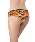 Animal-Print-Womens-Hipster-Underwear-Tiger-Model-Back-View