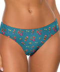 House-Plant-Womens-Thong-Teal-Model-Front-View