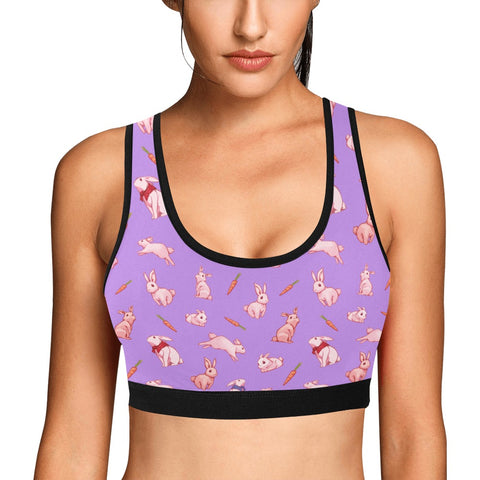 Bunny-Womens-Bralette-Lavender-Model-Front-View