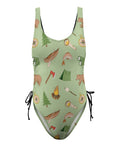 The-Great-Outdoors-Women's-One-Piece-Swimsuit-Light-Green-Product-Front-View