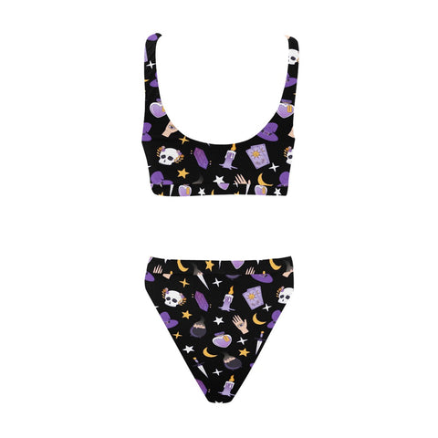Witch-Core-Womens-Bikini-Set-Black-Back-View