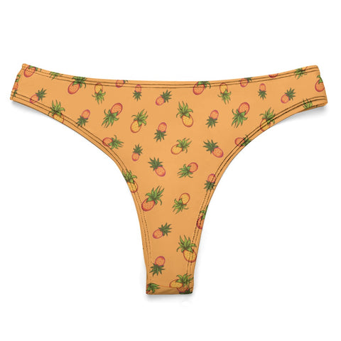 Pineapple-Womens-Thong-Orange-Product-Front-View