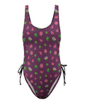 Watermelon-Womens-One-Piece-Swimsuit-Plum-Product-Front-View