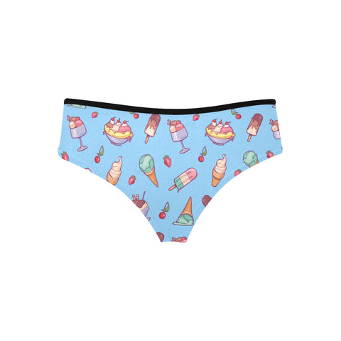 Banana-Split-Womens-Hipster-Underwear-Light-Sky-Blue-Product-Back-View