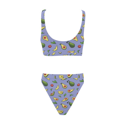 Happy-Avocado-Womens-Bikini-Set-Lavender-Back-View