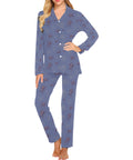 Widow-Women's-Pajama-Set-True-Blue-Front-View