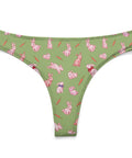 Bunny-Womens-Thong-Light-Green-Product-Front-View