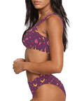 Fruit-Punch-Womens-Bikini-Set-Purple-Model-Side-View