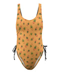 Pineapple-Women's-One-Piece-Swimsuit-Orange-Product-Front-View