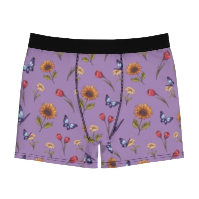 Summer-Garden-Men's-Boxer-Briefs-Light-Purple-Front-View