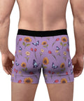Summer-Garden-Men's-Boxer-Briefs-Light-Purple-Model-Back-View