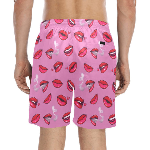 Fatal-Attraction-Mens-Swim-Trunks-Hot-Pink-Model-Back-View