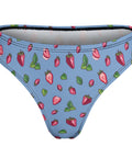 Strawberry-Women's-Thong-Cornflower-Blue-Product-Back-View