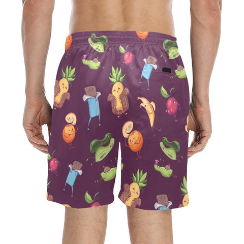 Flirty Fruit Men's Swim Trunks