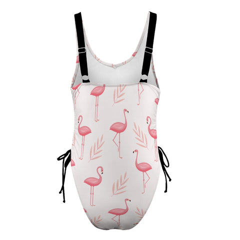 Flamingo-Women's-One-Piece-Swimsuit-Snow-Product-Back-View
