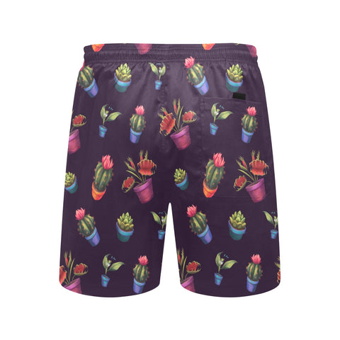House-Plant-Mens-Swim-Trunks-Dark-Purple-Back-View