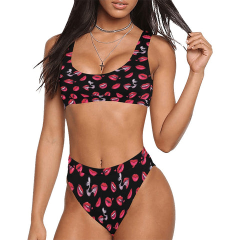 Fatal-Attraction-Womens-Bikini-Set-Black-Model-Front-View