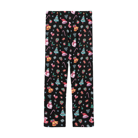 Christmas-Mens-Pajama-Black-Back-View