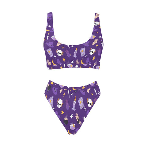 Witch-Core-Womens-Bikini-Set-Purple-Front-View
