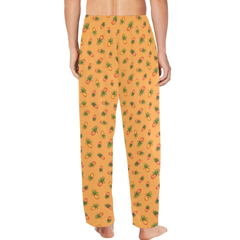 Pineapple-Mens-Pajama-Orange-Model-Back-View