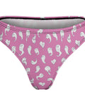 Retro-Ghost-Womens-Thong-Pink-Product-Back-View