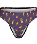 Pineapple-Womens-Thong-Dark-Purple-Product-Front-View
