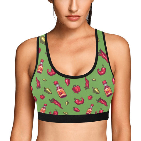 Spicy-Womens-Bralette-Light-Green-Model-Front-View