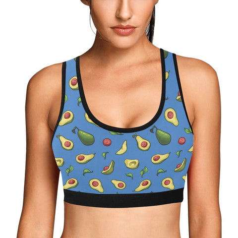 Happy-Avocado-Womens-Bralette-Blue-Model-Front-View