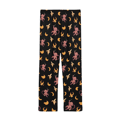 Baby-Monkey-Mens-Pajama-Black-Back-View