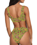 Fruit-Punch-Womens-Bikini-Set-Olive-Green-Model-Back-View
