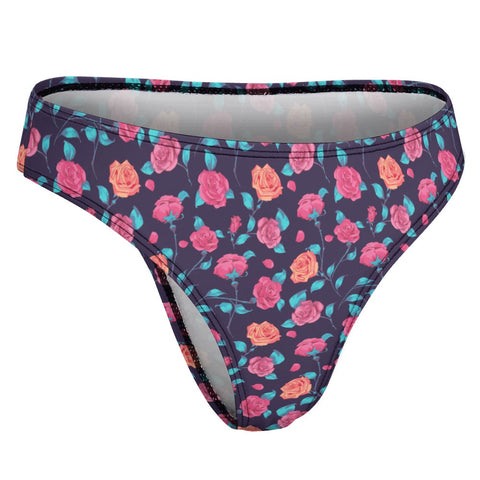 Painted-Roses-Womens-Thong-Purple-Product-Side-View