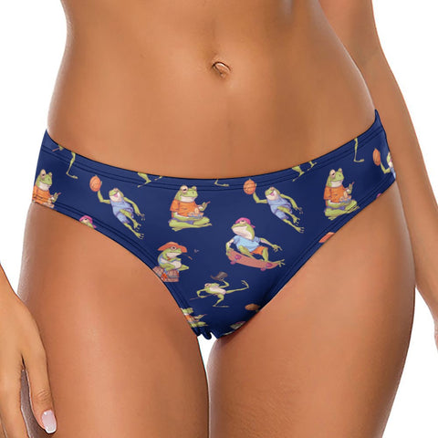 Frogs Doing Things Women's Thong