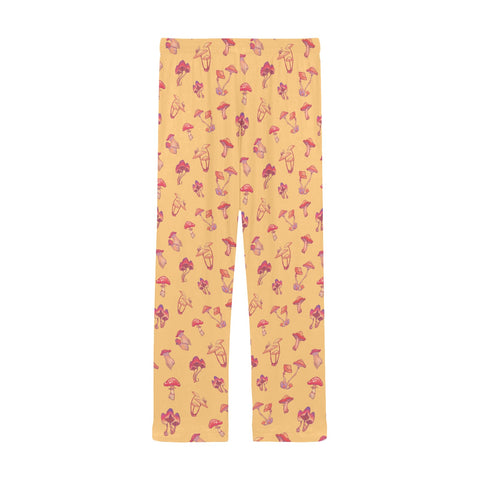 Mushroom-Mens-Pajama-Yellow-Back-View