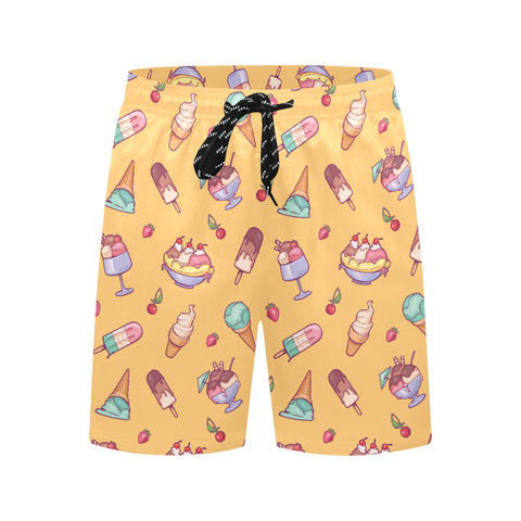 Banana-Split-Men's-Swim-Trunks-Yellow-Fornt-View
