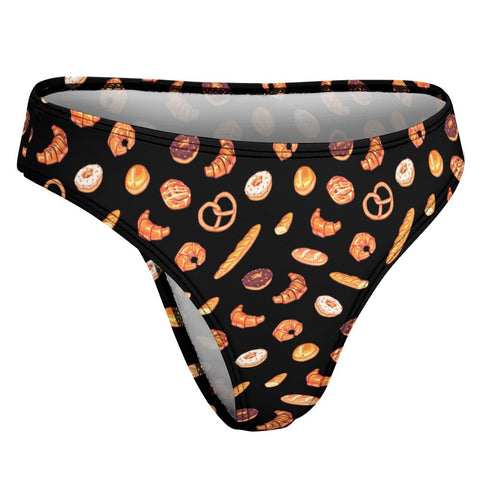 Sweet-Treats-Womens-Thong-Black-Product-Side-View