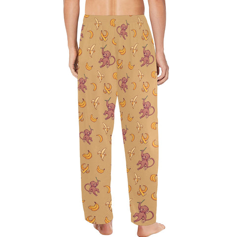 Baby-Monkey-Mens-Pajama-Mustard-Model-Back-View