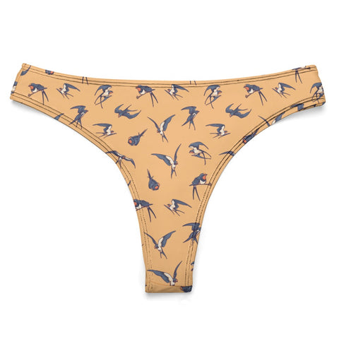 Sparrow-Womens-Thong-Yellow-Product-Front-View