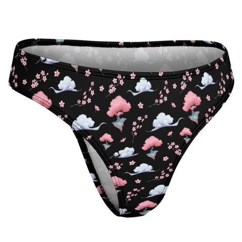 Sakura-Tree-Womens-Thong-Black-Product-Side-View