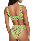Fruit-Punch-Womens-Bikini-Set-Lime-Green-Model-Back-View