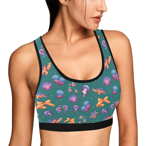 Sea-Life-Womens-Bralette-Sea-Moss-Green-Model-Side-View