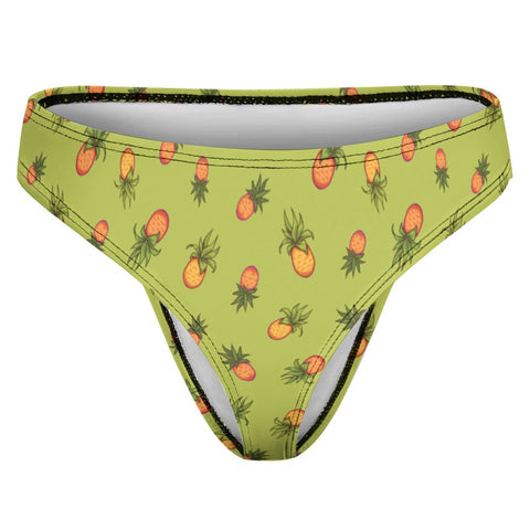 Pineapple-Womens-Thong-Lime-Green-Product-Front-View