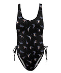 Sparrow-Womens-One-Piece-Swimsuit-Black-Product-Front-View