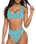 Sparrow-Womens-Bikini-Set-Turquoise-Model-Front-View